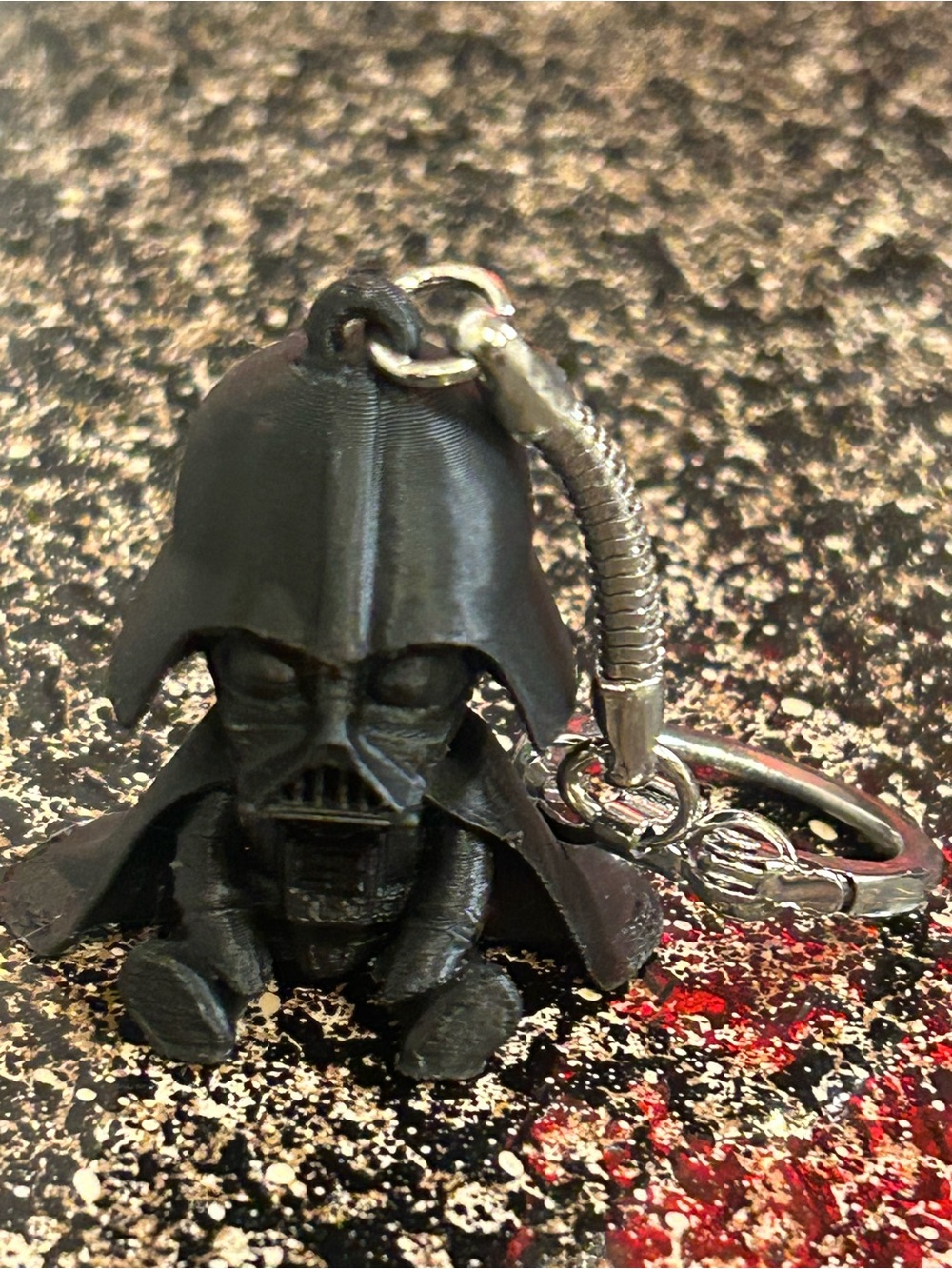 Black Darth Vader Helmet Keychain - Men Accessories